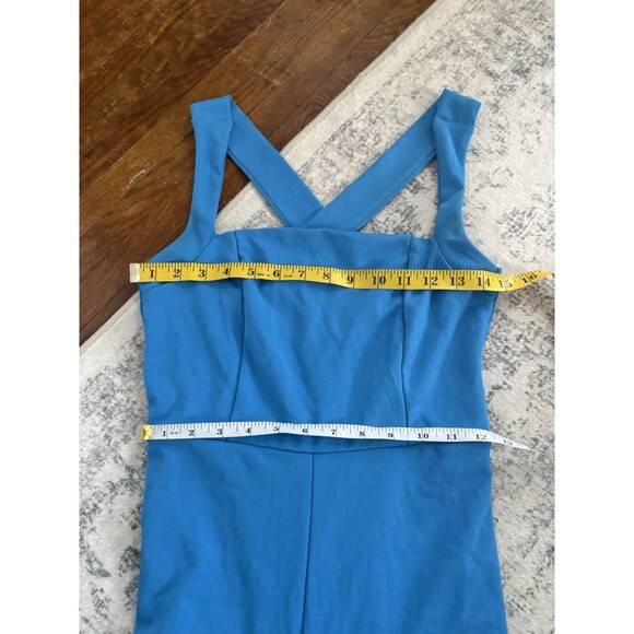 Lulus Glamorous Dedication Blue Sleeveless Wide-Length Jumpsuit Size Medium Sexy - Picture 5 of 8